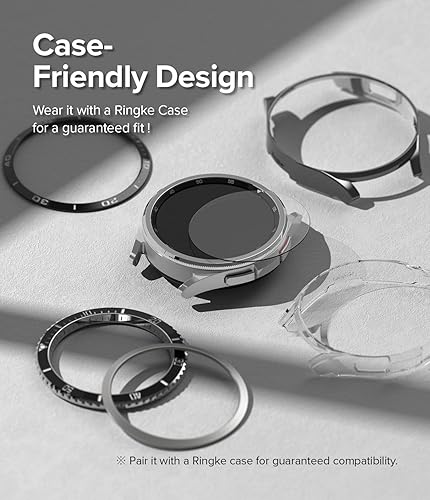 Miniatura 9 de Ringke Paquete de 4 protectores de pantalla compatibles con Samsung Galaxy Watch 6 Classic (1.79 pulgadas), vidrio templado protector de dureza 9H