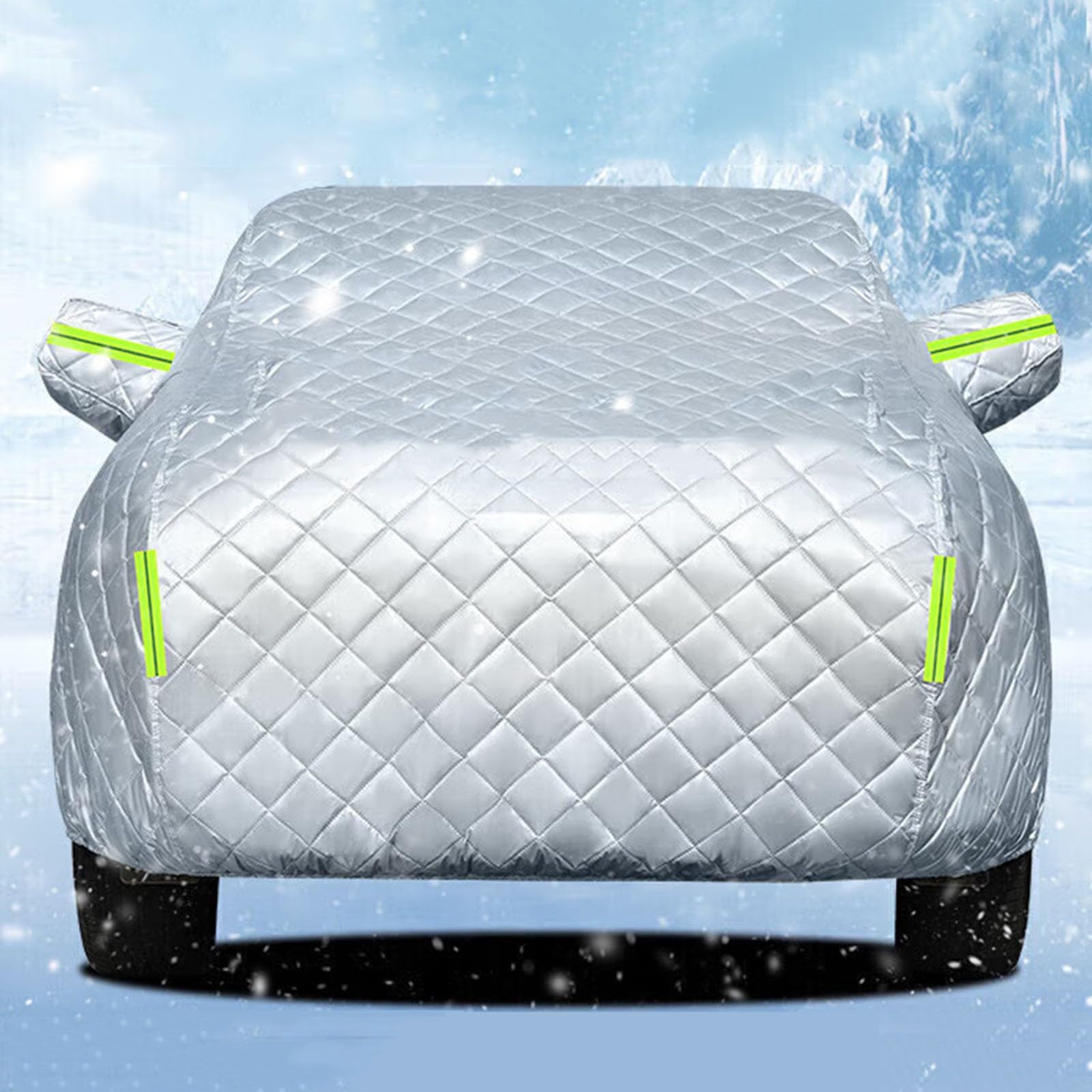 Anti-grêle Bache Voiture Exterieur pour Kia Sportage 2010-2025 Bache Voitures Coton épais,Argenté Housse De Protection Voiture Exterieur Anti Neige Soleil pour la Plupart des Voitures,Berlines et SUV