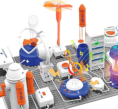 Science Toy Sets, AI Intelligent Voice Physics Circuit Electronic Building Block
