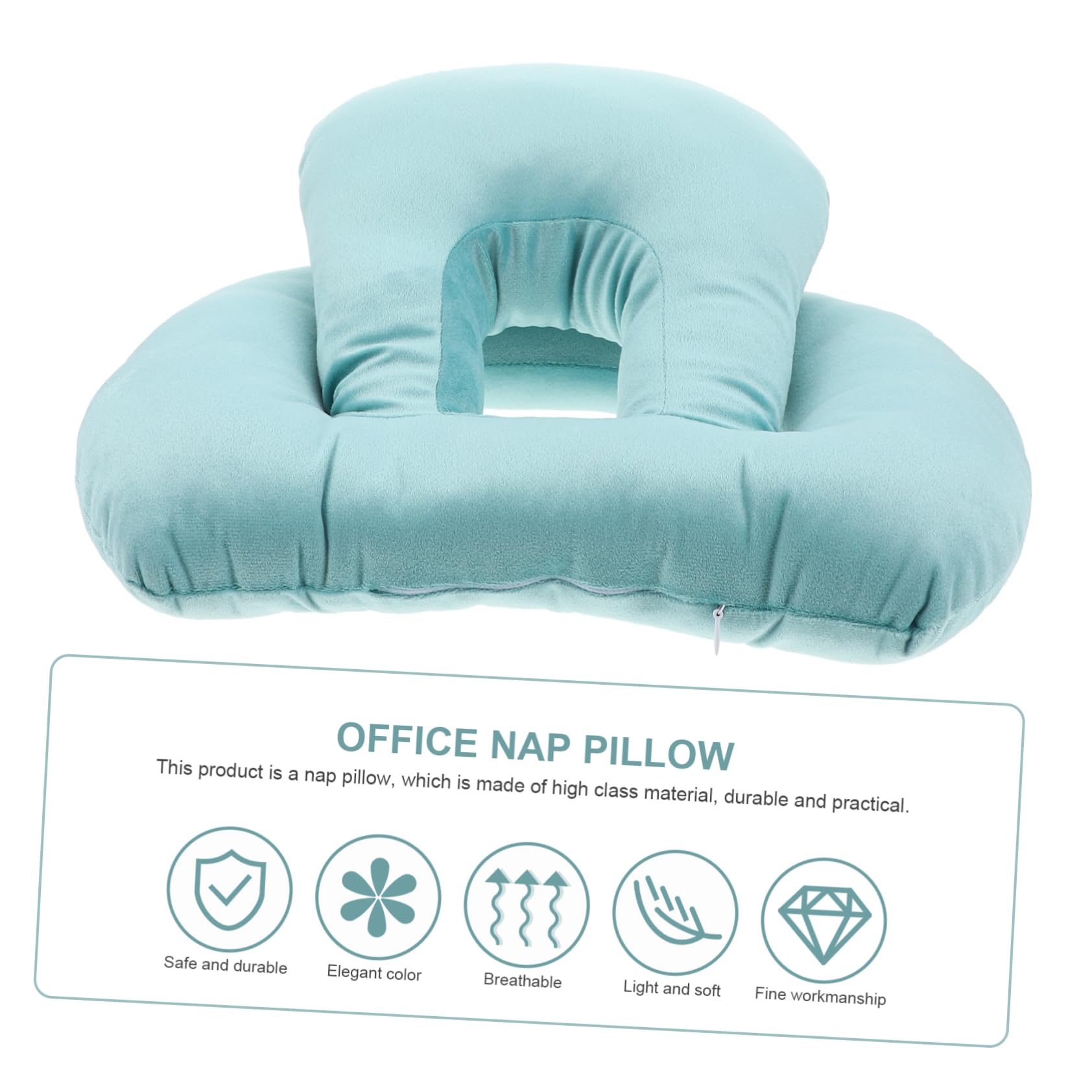 Zerodeko Comfortable Nap Pillow for Students Ergonomic Desktop Face Down Sleeping Cushion Lightweight Portable Office and School Use