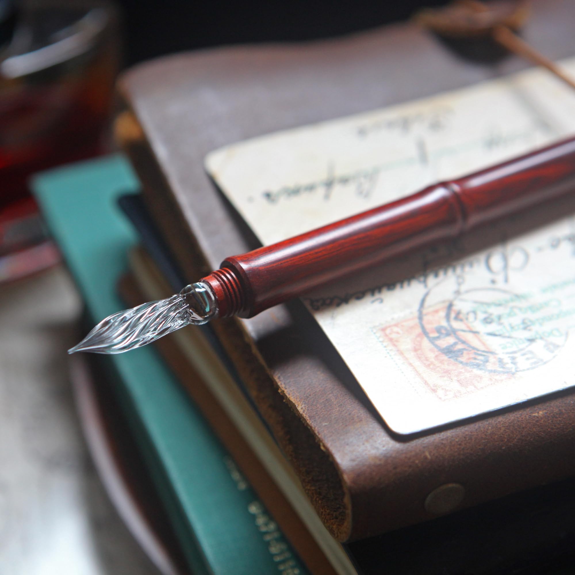 Amazon | SeventyTwo 手作り木製 メディア ペン 万年筆 高級 EF 細字