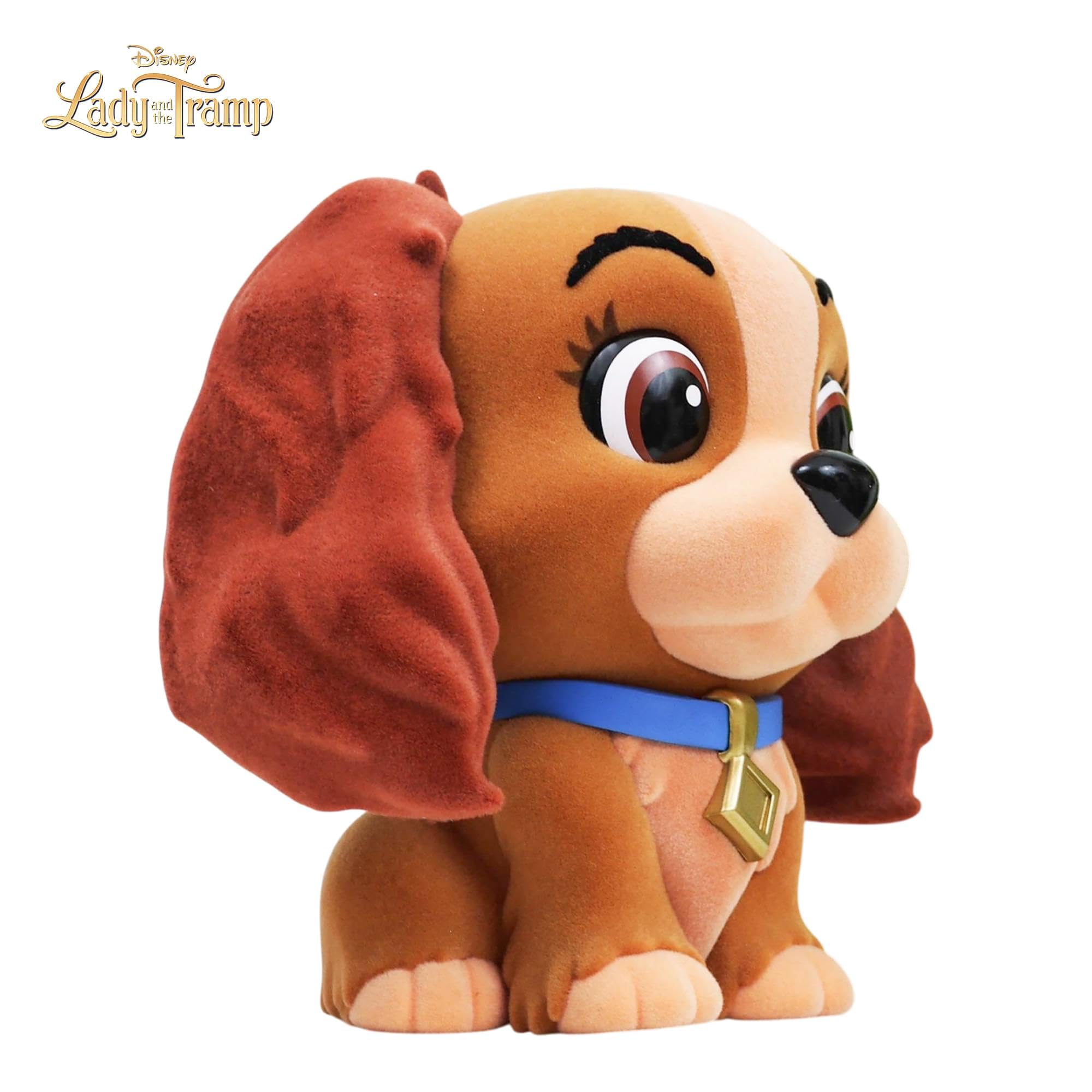 Lady Coin Bank Figurine - Disney Dog - Lady and the Tramp | Marchandise sous licence officielle