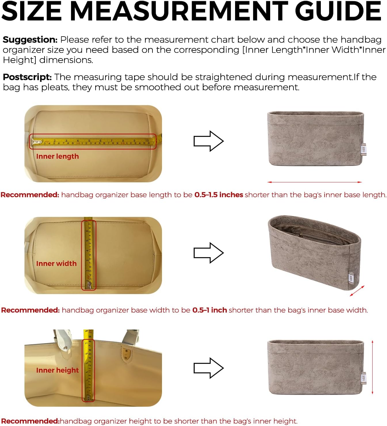 GIVLEFLY Velvet Purse Organizer Insert for Niki 22 Bag, Structured Handbag Liner with Multi Pockets, Soft Lightweight Divider Shaper for small Shoulder Bag (Not for Tote)