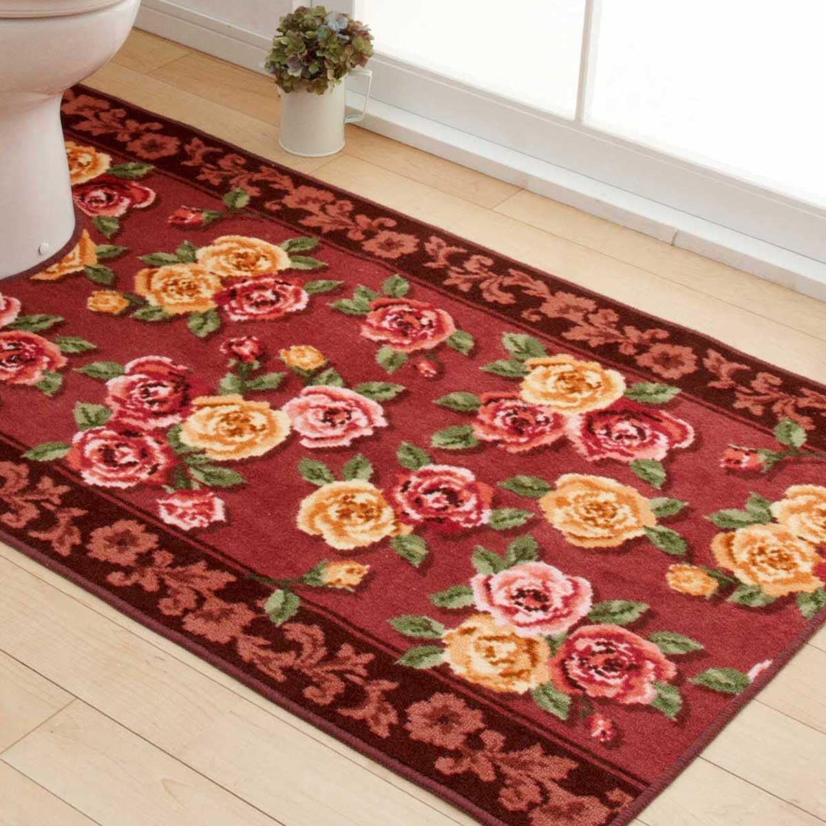 Amazon | San-Luna トイレマット 単品 洗える ロング 80cm × 160cm 