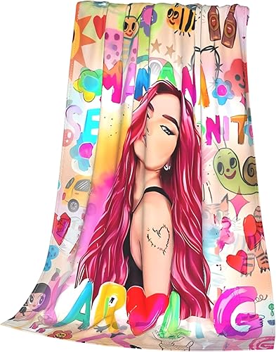 Miniatura 4 de Manta de cantante musical, acogedora y suave, ligera, de franela de forro polar, manta de microfibra cálida, para todas las estaciones, perfecta