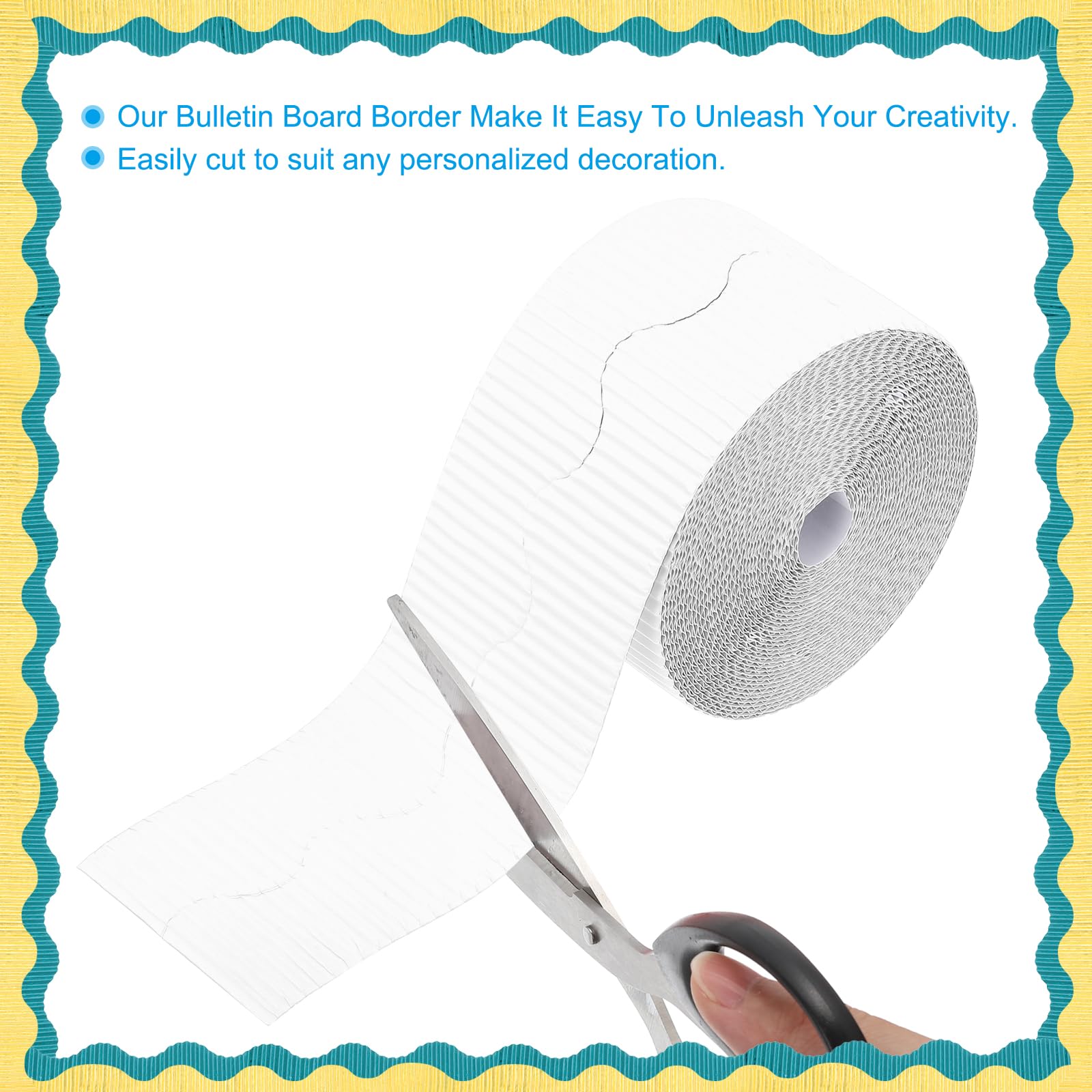 PATIKIL 3.9inch x 164ft Bulletin Board Border - Image 3