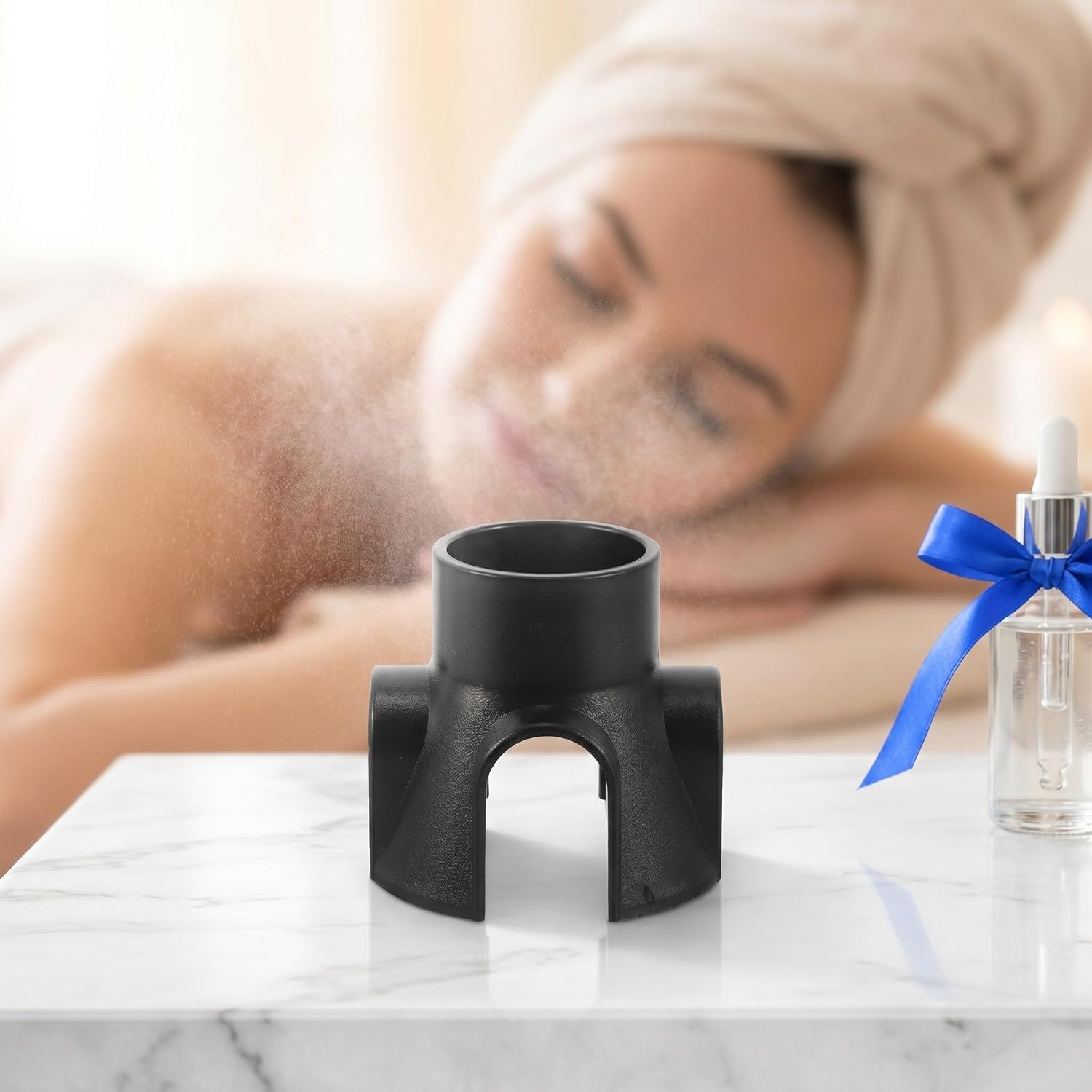 Facial Steamer Replacement Base Mount Holder, Plastic Cold Spray Nozzle Fixing Bracket, Salon Face Steamer Base Stand for Beauty Spa Equipment Repair