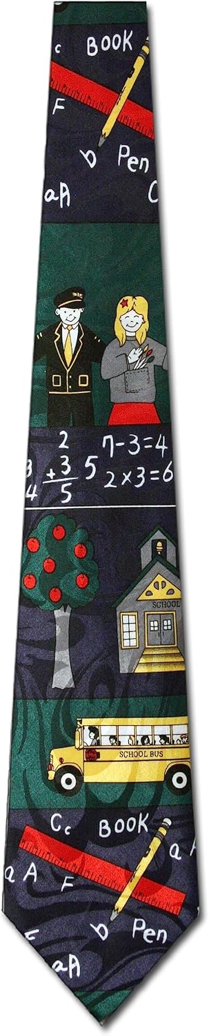 Steven Harris Education Ties Mens School Necktie Teacher Tie for Men Math Neckties