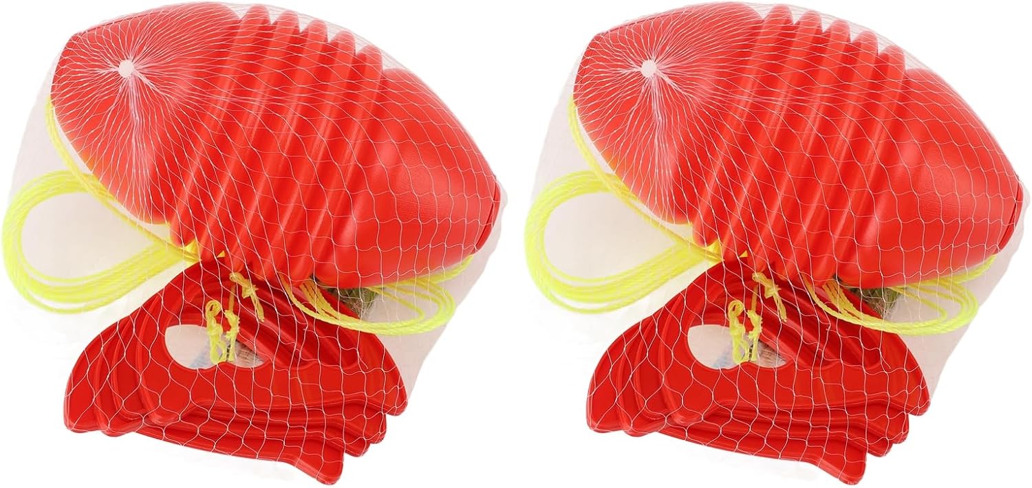 Sliding Zoom Ball Double Player Bilateral Coordination Fitness Toy for Outdoor Play Red Plastic Fun Game for Kids and Adults