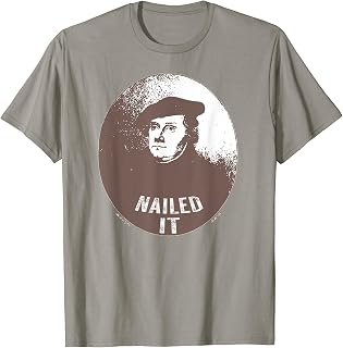 Retro Vintage Nailed It Martin Luther Nailed It Funny T-Shirt