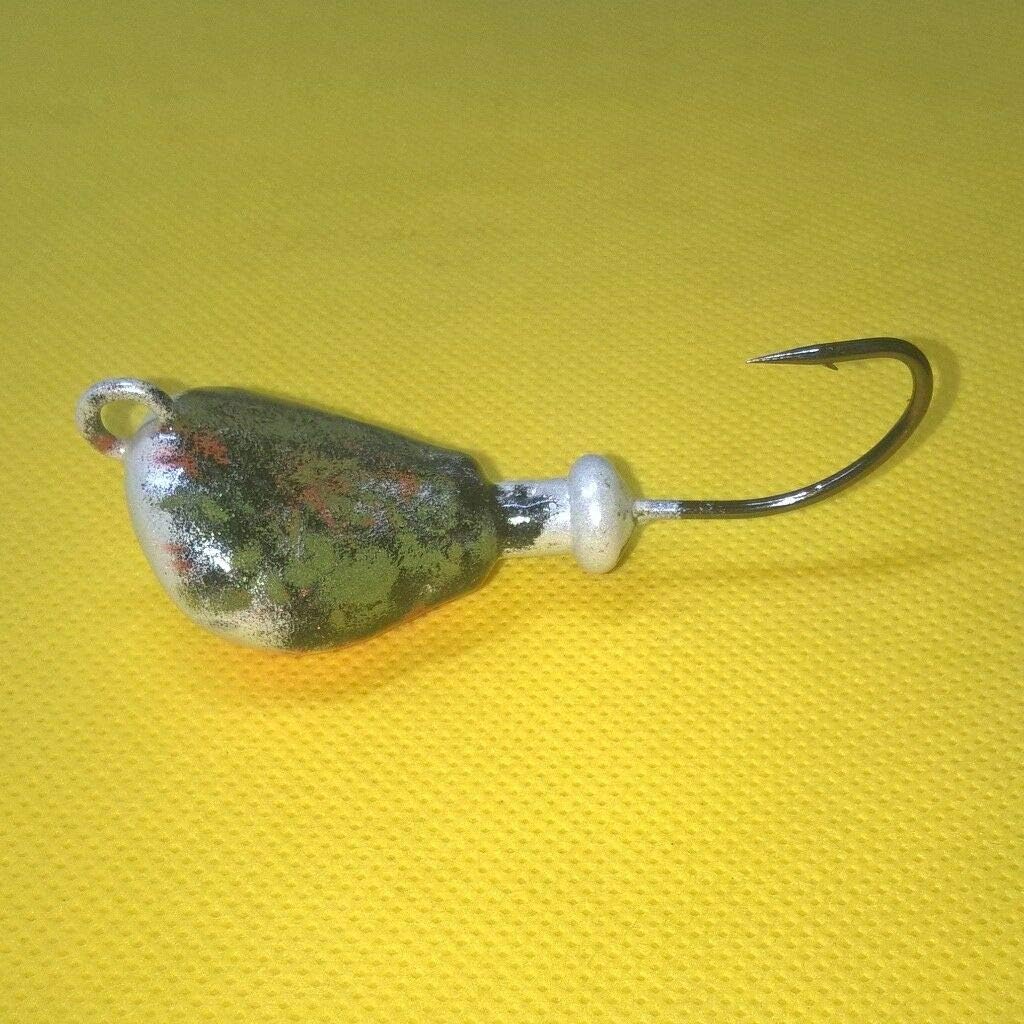 10 SPARKIE Blackfish Pearl Green Crab Jigs Heads Tautog TOG Jig, Weight 2.5oz#110820