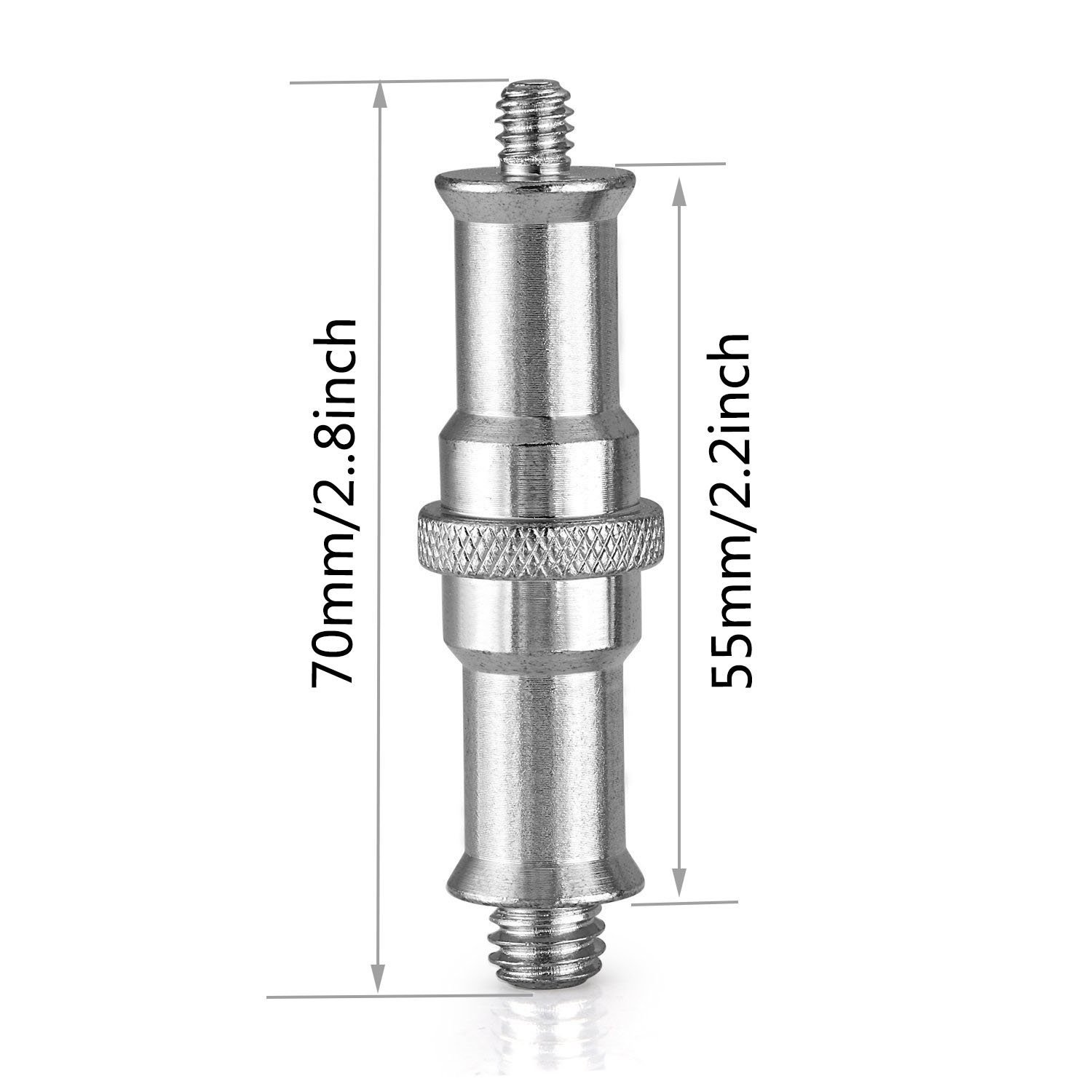 X3 Spigot Metal 1/4 3/8 Adaptateur Pied Flash Studio Rotule Standard Kodak Congres Support Projecteur Universel