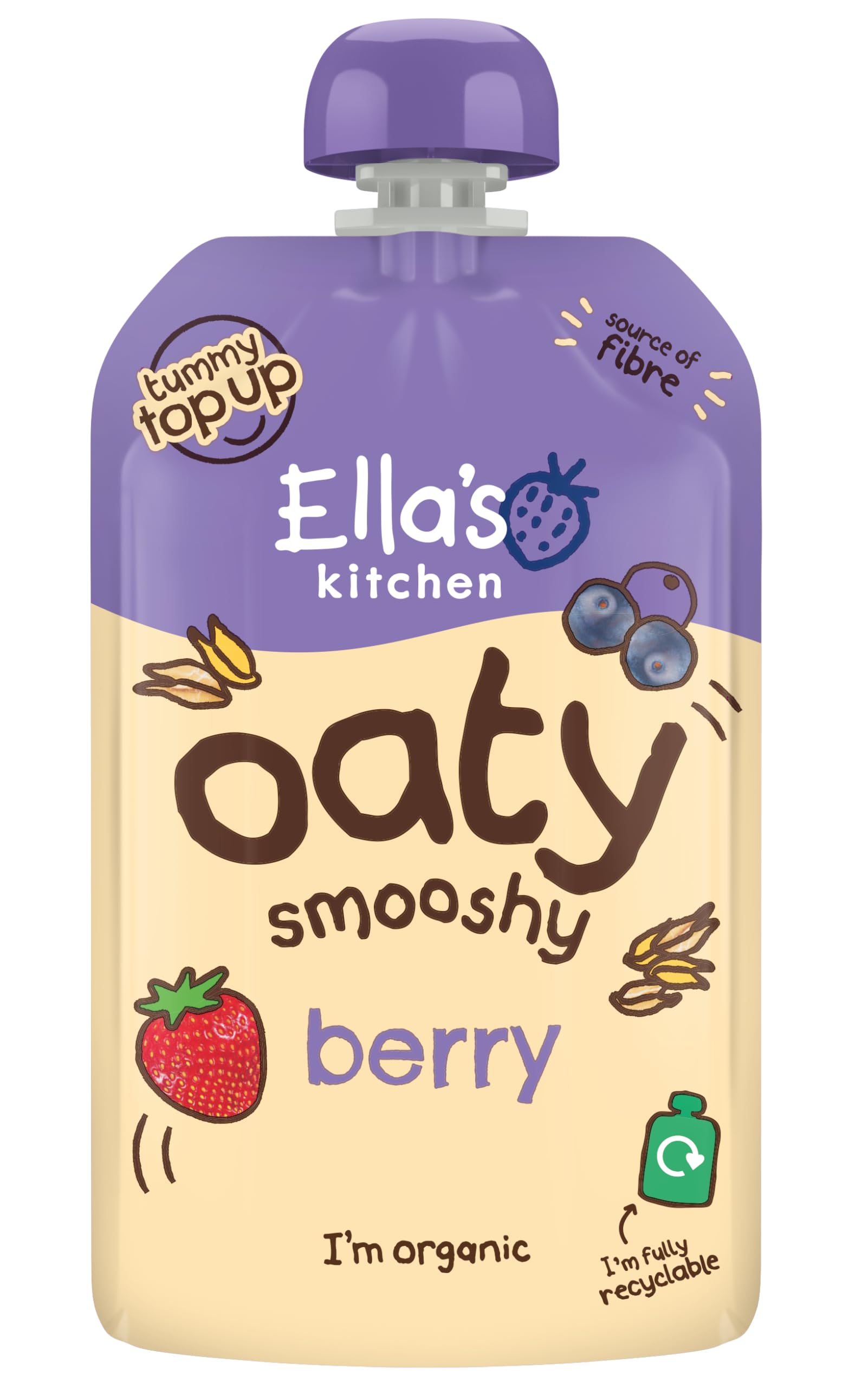 Ella's Kitchen Berry Oaty Smooshy 3 x (4 x 90g) - Image 3