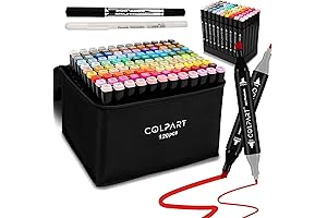 Dual Tip Art Markers, Ogeely 120 Colors Alcohol Markers