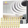 EMITEVER COB LED Strip Lights Kit 4000K, Neutral White 16.4ft Dimmable Tape Light with Remote & 24V Power Supply, CRI90+,High Density 2400LEDs, 300+LM/FT, Suitable for Bedroom Kitchen Cabinet Lighting