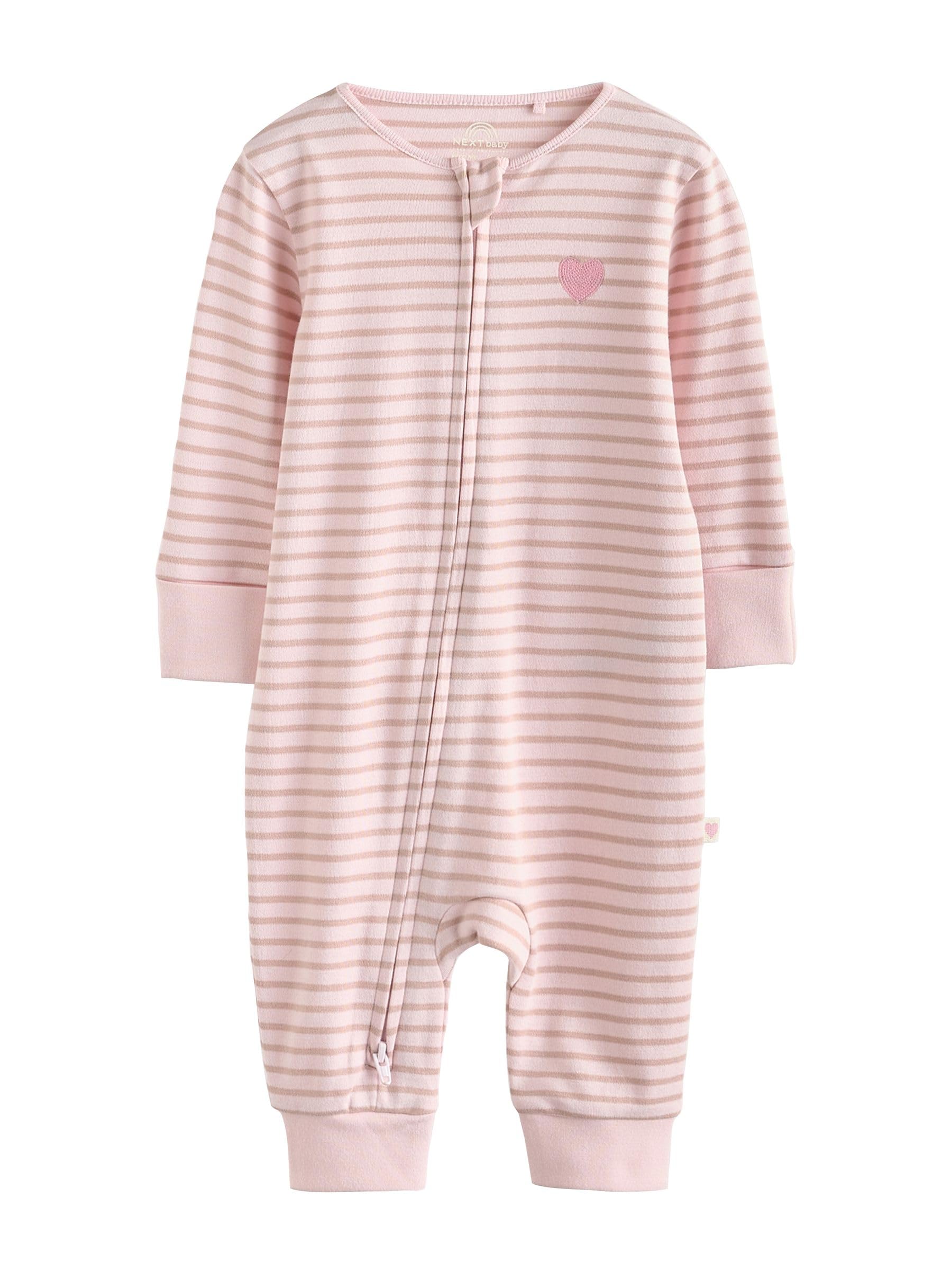 NEXT Bambina Confezione da 4 Tutine Bebè con Zip bidirezionale