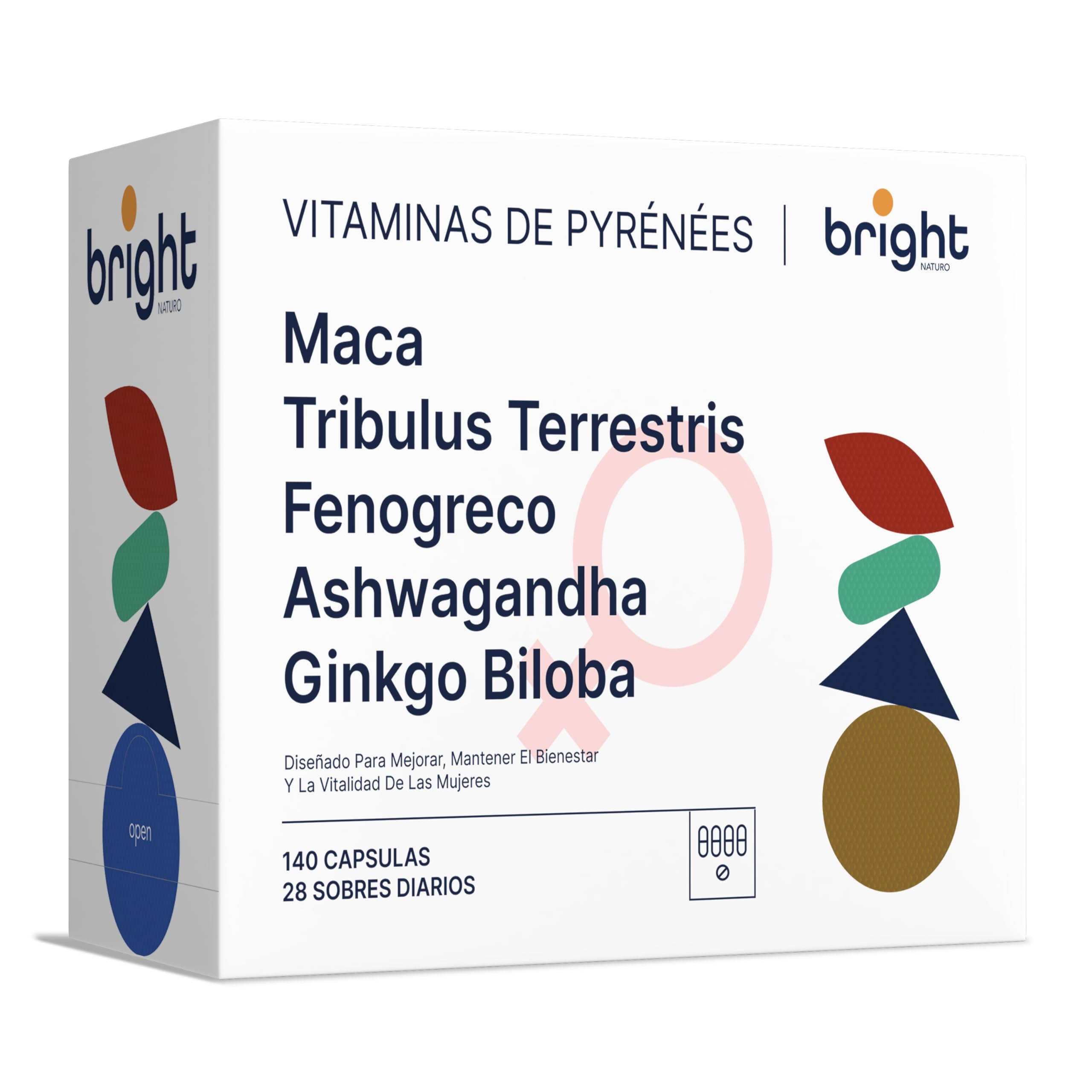 Maca Anadina, Tribulus, Fenogreco, Ashwagandha y Ginkgo Biloba – Ideal para la energía, el equilibrio hormonal y el bienestar diario | 28 sachets diarios