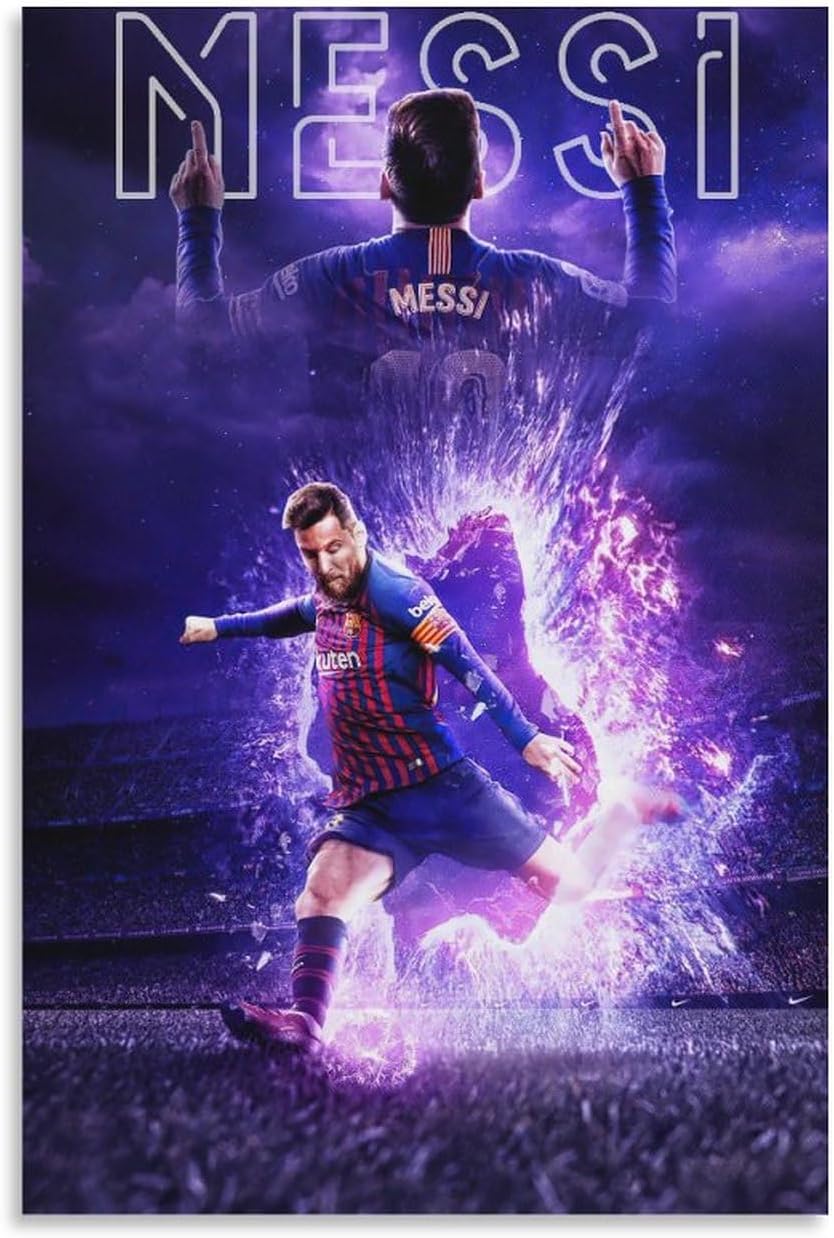 HAYNANCH Football Superstar Lionel Poster Messi Poster