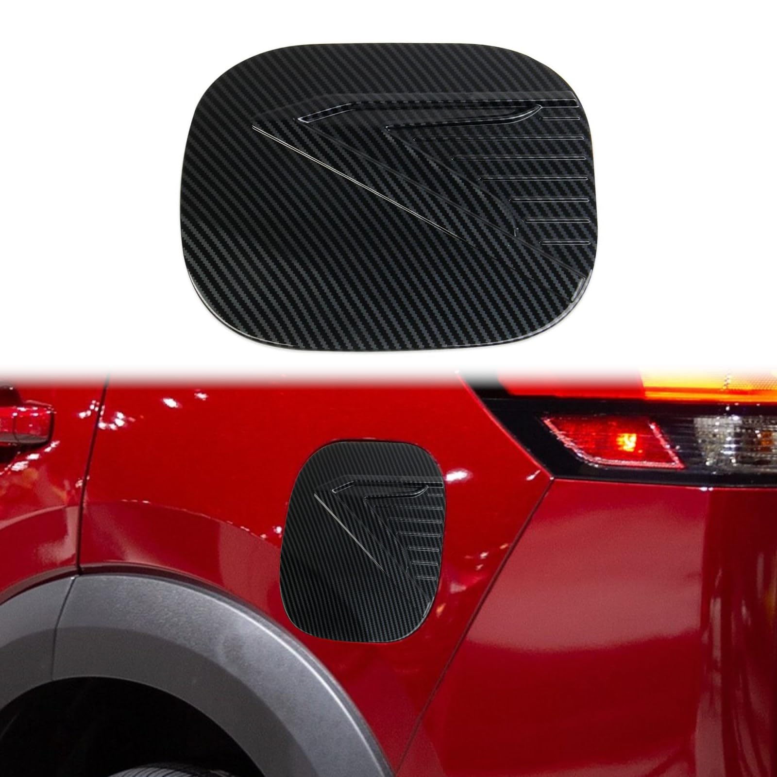 Amazon.com: Fewshaw Carbon Fiber Fuel Tank Cover Gas Door Molding