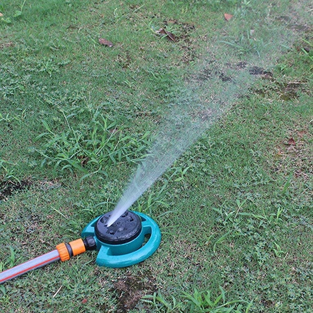 Aspersor de Jardín Automático Aspersores De Riego Disco de riego giratorio Aspersor de ocho funciones Sistema de riego automático Aspersor de césped de jardín Aspersor automático para todas las