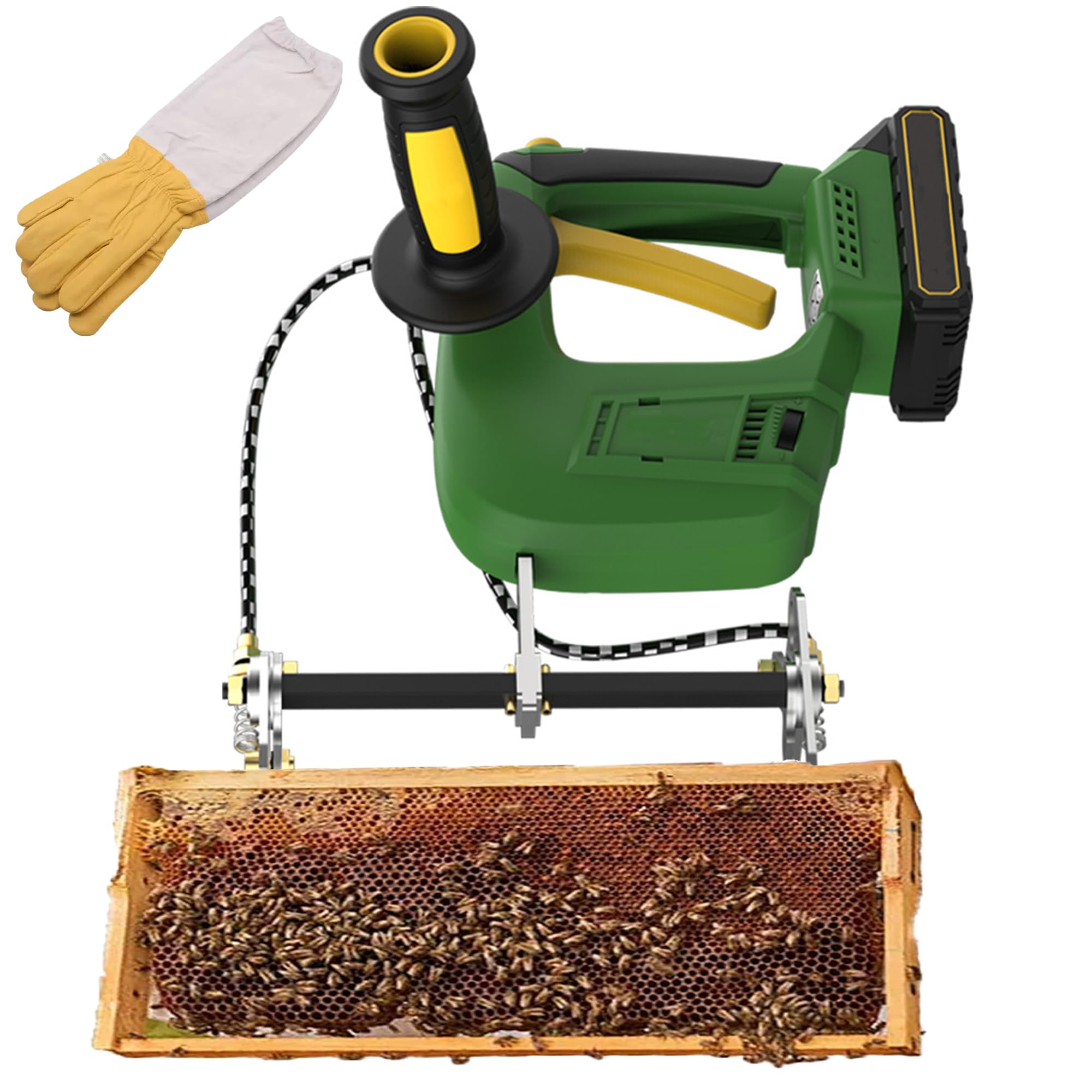FHRKA Electric Beehive Shaker Beekeeping Tools, Portable Bee Shaking Machine, Chargeable Auto Beehive Frame Shaking Machine