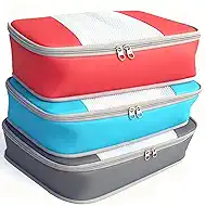 Packing Cubes for 20" Suitcase Travel Luggage Organizers - Travel Organizer Bags Luggage Clothes Accessories Storage Carry on Suitcase Packing Pouches Bag For Men Women Kids 1/2X3PACK
