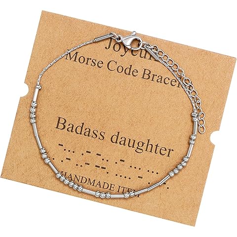 JoycuFF Inspirational ���������� �������� ������������������ ������ ���������� Gold Silver Stainless Steel Beads Bracelets Encouragement Birthday Gifts for Her Daughter Sister Mom Best Friend