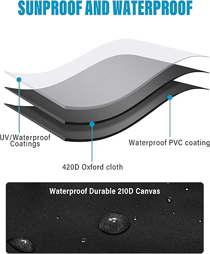 Miniatura 3 de bylikeho Cubierta de ATV, accesorios de automóvil, cubiertas impermeables para exteriores, resistente, cubierta de almacenamiento cuádruple de 4