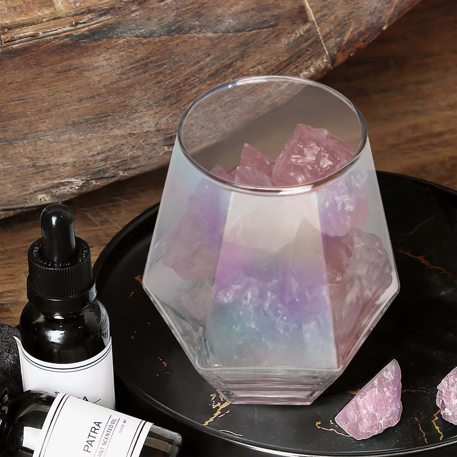 Amazon.co.jp : SORAKYUBE アロマ水晶ランプ テーブル/ベッドサイド  