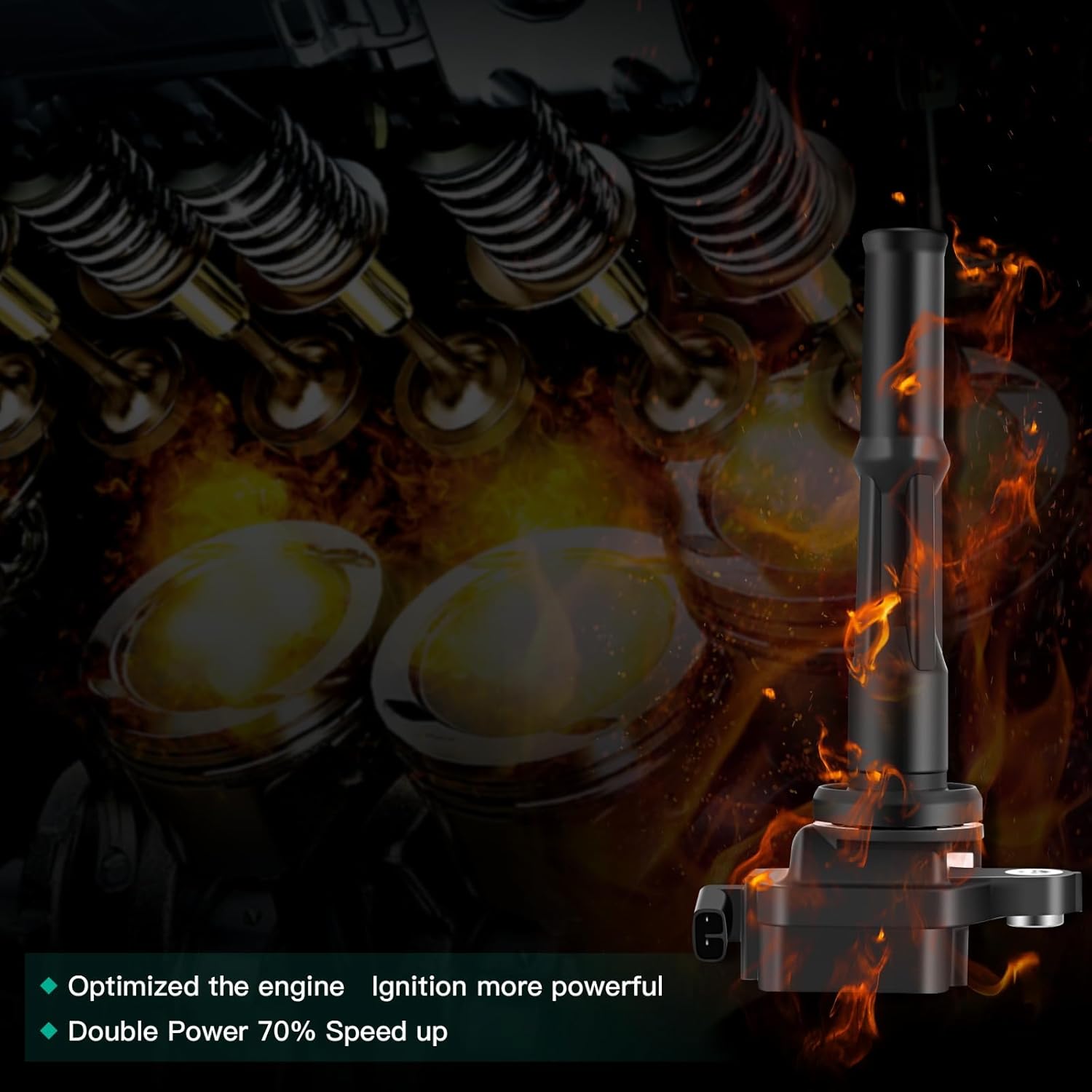 SCITOO 100% New 6pcs Ignition Coil Set Compatible for Toyota for Avalon/for Camry for Lexus ES300 1994-1995 Automobiles Fit for OE: UF204 C968