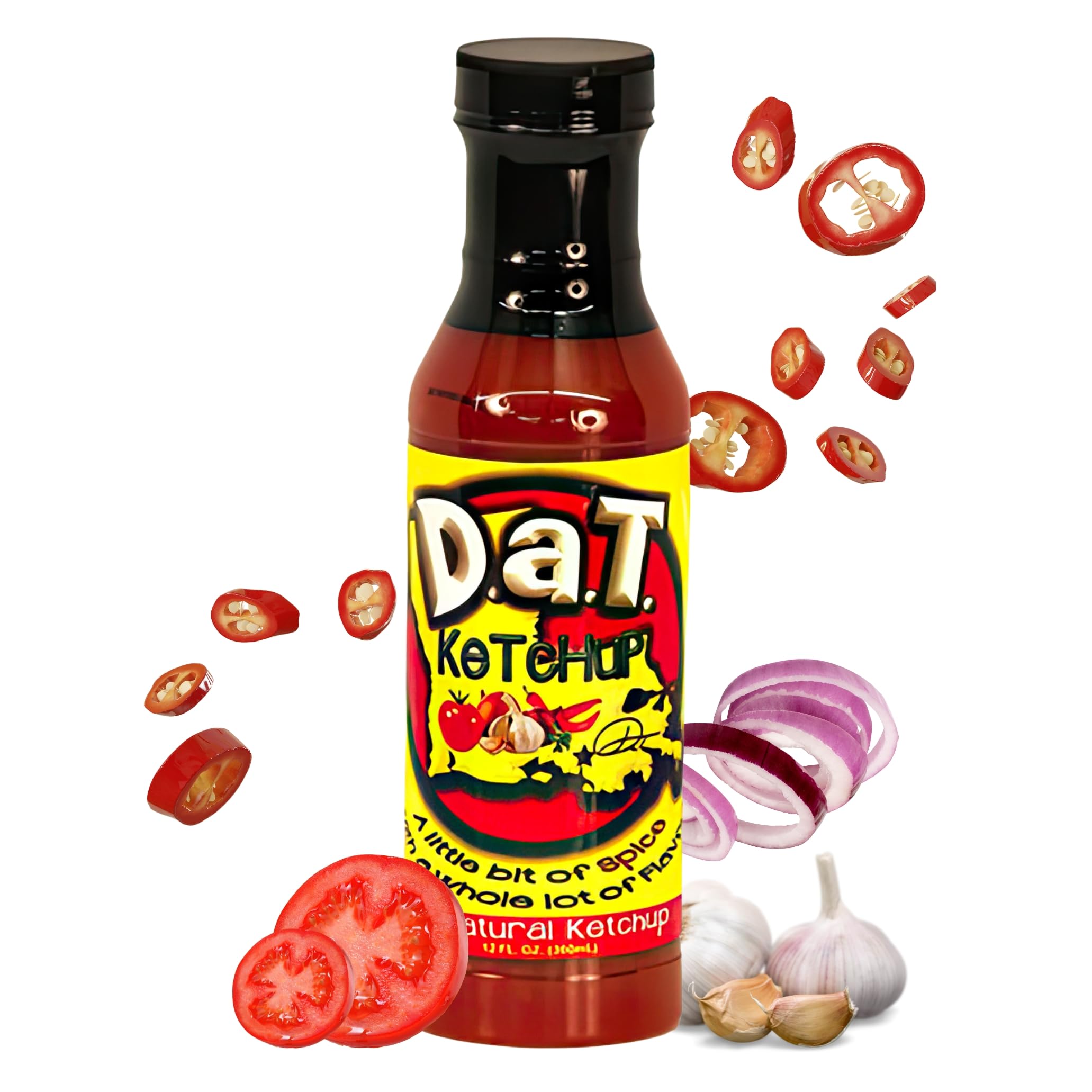 D.a.T. Ketchup, Gluten Free, No MSG, No Preservatives, All Natural, No High Fructose Corn Syrup, 12 oz (1 Pack)