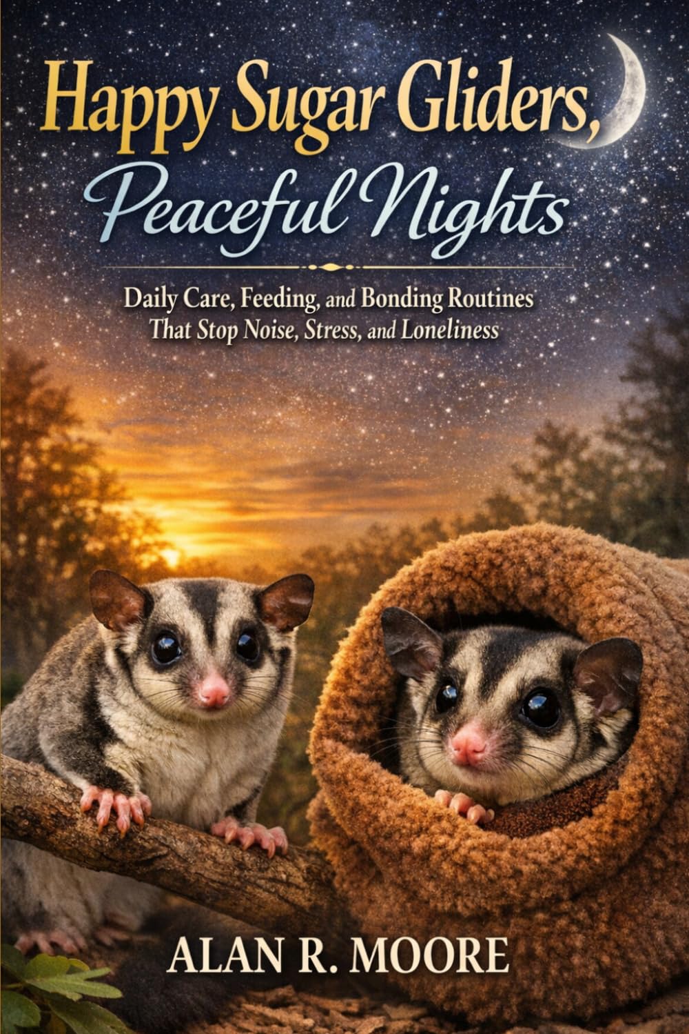 Happy Sugar Gliders, Peaceful Nights: Daily Care, Feeding, and Bonding Routines That Stop Noise, Stress, and Loneliness
