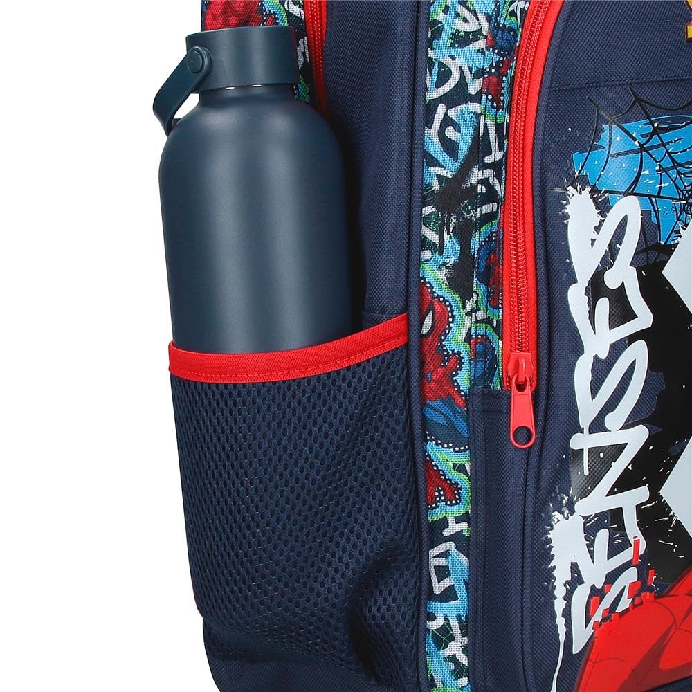 Joumma Marvel Grafity of Spiderman Mochila Escolar Marino 30x40x13 cm Poliéster 15,6L