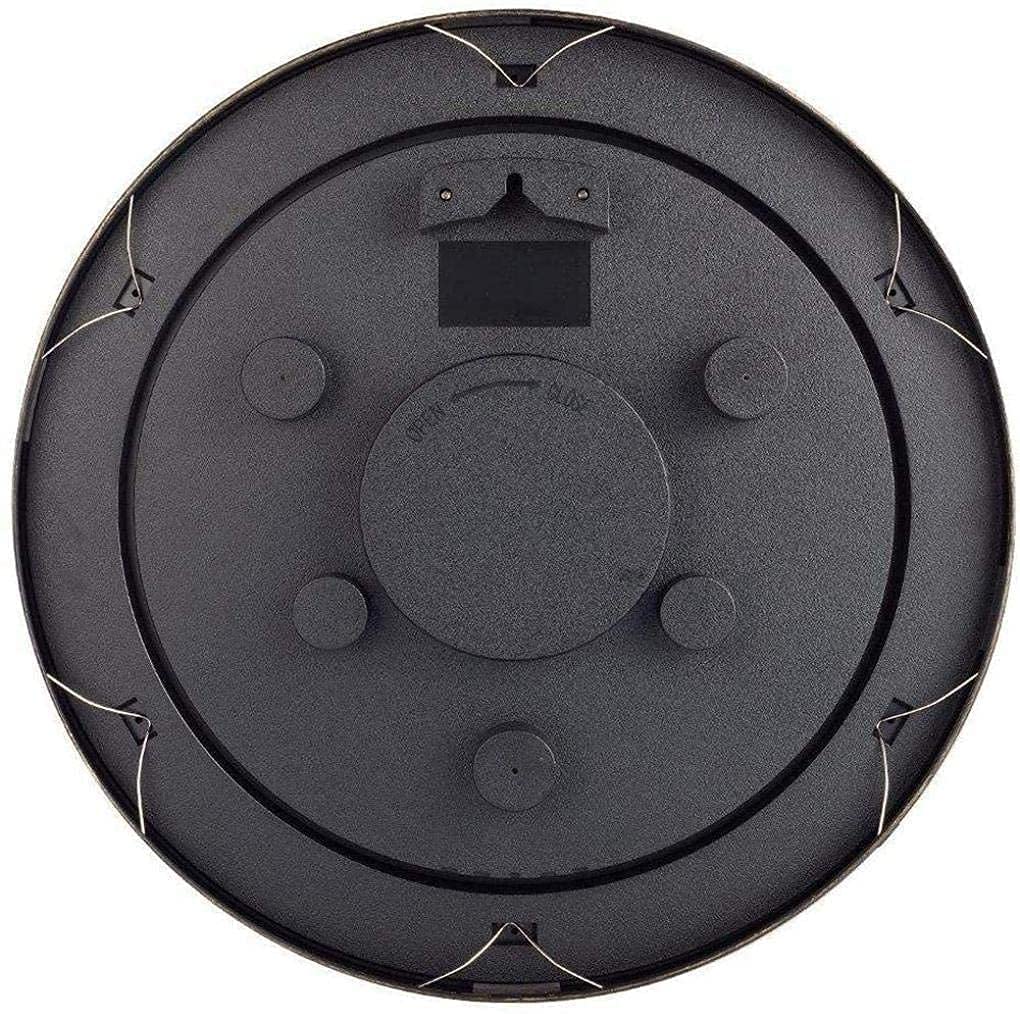 Reloj de Pared para jardín al Aire Libre, con termómetro y Humedad Reloj de Pared para Exterior Resistente al Agua y Protector Solar, decoración para Interiores y Exteriores Made in China
