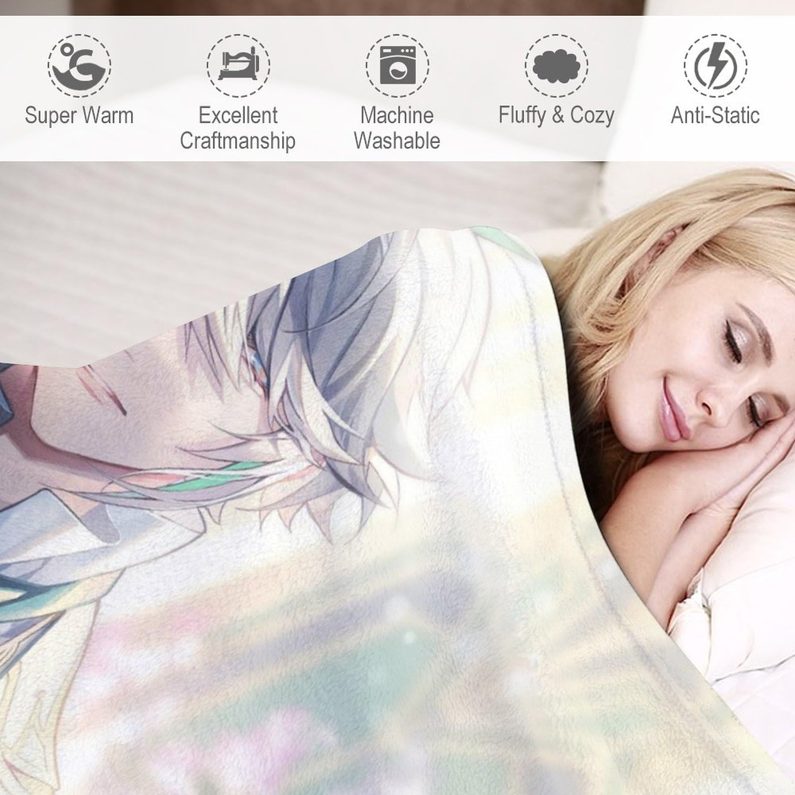 Amazon｜原神-ソファーの上のアルハイゼンブランケット 毛布60