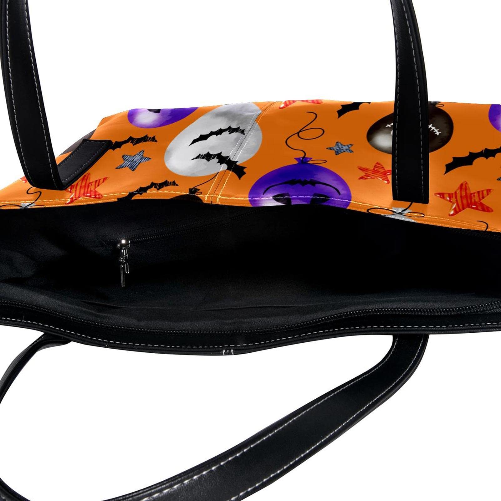 Bolso personalizado de piel sintética para el hombro, bolso de mano, bonito diseño de acuarela, globo, color naranja, Varios colores
