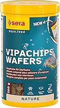 Sera vipachips wafers 1 L (380 g) | Main food for Ornamental Fish That Feed in the Bottom | Chips That Hold Their Shape For A Long Time
