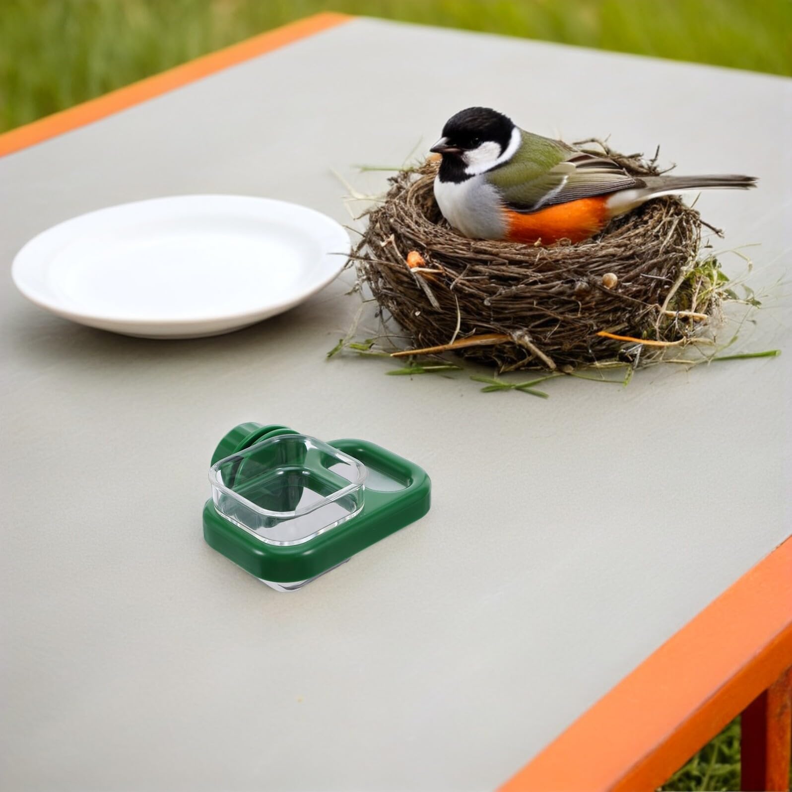 BESTonZON Automatischer Wasserspender Für Haustierkäfige Tropffreier Tränke Für Vögel Wellensittiche Kaninchen Und Meerschweinchen Platzsparende Futterstation Mit Anti-tropf-System