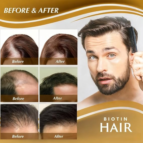 Biotin Hair Serum,Hair Growth Thickening-Hair Loss Treatments for Women Men,for All Hair Types (2pcs)