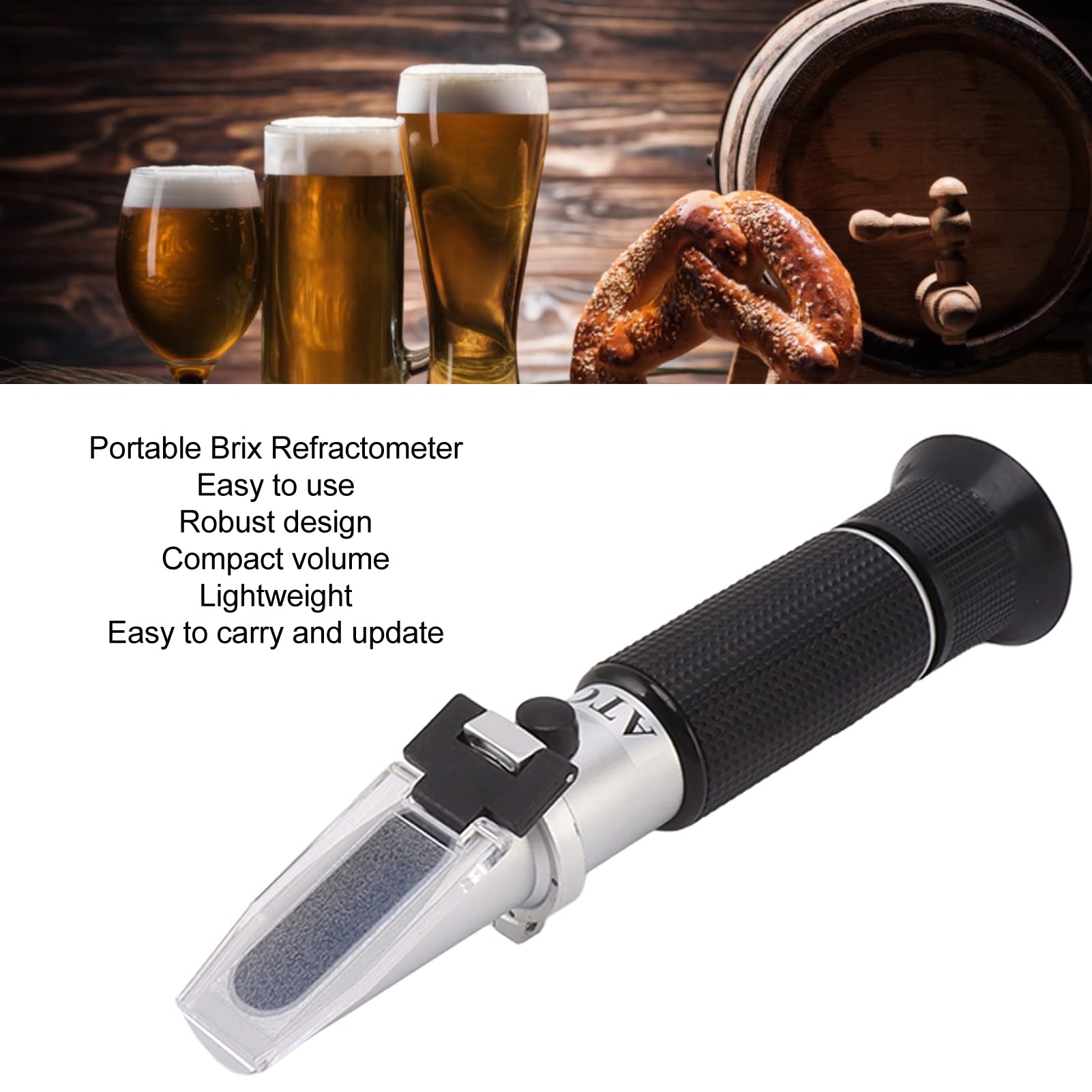 Alcohol Test Meter Highly Accurate Refractometer Tester UnleashMeasurement Tool for Beverages 3