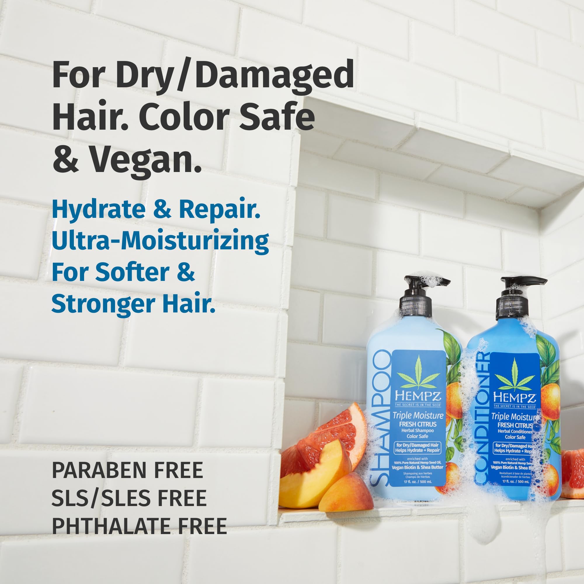 Amazon.com : HEMPZ Hair Shampoo & Conditioner Set - Grapefruit