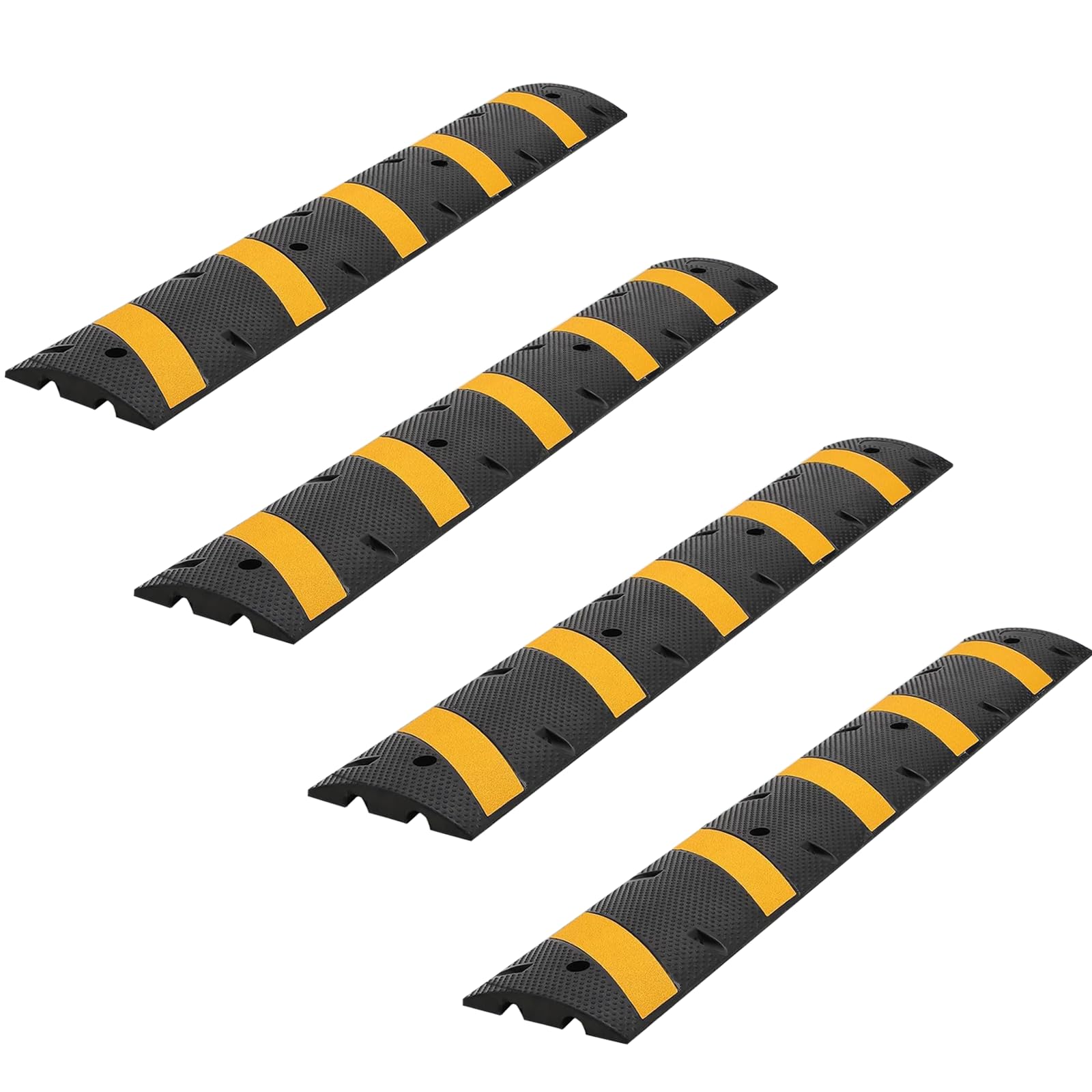 Photo 1 of Garvee 4 Pack Rubber Speed Bump - 6ft, 2.36" High