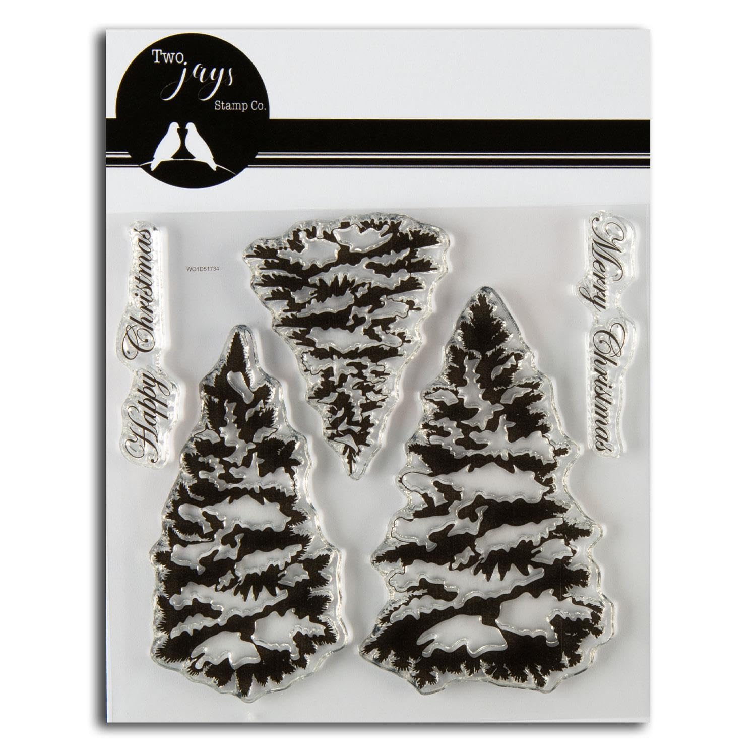 John Next Door - Two Jays Stamps - Fir Trees (5pcs)