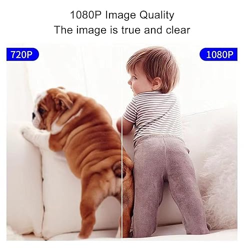 Miniatura 3 de Monitor de bebé, monitor de bebé con video WiFi, cámara de seguridad para bebés con función automática de visión nocturna para calmar al bebé,