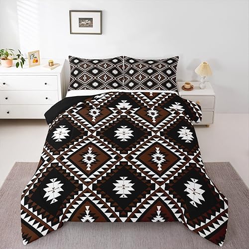 Miniatura 62 de Feelyou - Juego de edredón retro hippie con flores, tamaño King, para niños, con diseño de plantas florales botánicas de los 60 y 70, edredón Multi