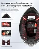 ILM Full Face Motorcycle Helmet Man Woman-Motorcycle Helmet with 2 Visors Pinlock-Compatible Clear and Tinted-Street Bike Motocross Casco ECE Model Z501,Armor Red,XL - 7
