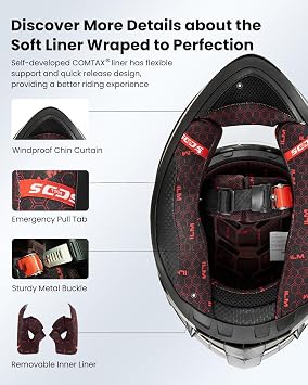 ILM Full Face Motorcycle Helmet Man Woman-Motorcycle Helmet with 2 Visors Pinlock-Compatible Clear and Tinted-Street Bike Motocross Casco ECE Model Z501