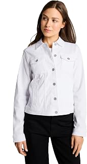 TOM TAILOR Women's Denim Jacket with Chest Pockets L 40488 - Bright White