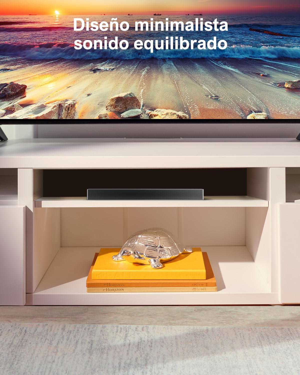 ULTIMEA Barra de Sonido para TV con Subwoofer, Potencia Máxima 160W, BASSMAX, Barra de Sonido Surround 2.1 para PC con 3 EQ, Bluetooth 5.3/HDMI/óptico/AUX/Montaje en Pared, Serie Ultra Slim Nova S40