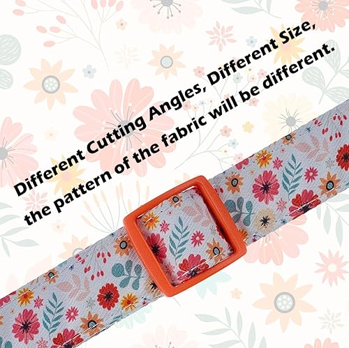 Miniatura 5 de Collares para perros con patrones de flores  Collares suaves y ajustables para perros pequeños, medianos y grandes, diseño lindo para niños, niñas,